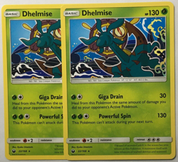 POKEMON 2X DHELMISE 22/168 CELESTIAL STORM RARE NEAR MINT - Image 1