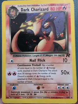 Dark Charizard 4/82 Team Rocket Holo Rare Pokemon Card Grade TAG 7 Near Mint NM - Image 2