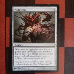 Mtg Mindcrank LP/NN New Phyrexia Mill Magic Card Artifact - Image 2