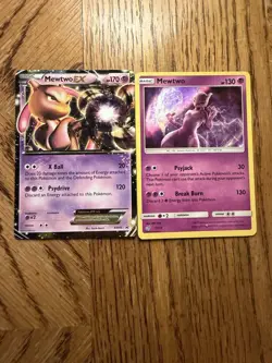 POKEMON LOT 2: Mewtwo 12/18 Detective Pikachu And Mewtwo EX Holo Promo Card BW45 - Image 1