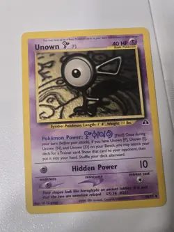 Unown F 48/75 Neo Discovery Rare Pokemon Card TCG WOTC Non Holo Vintage 2001 - Image 1