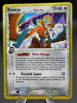 Pokemon TCG Deoxys 5/110 Delta Holo Rare EX Holon Phantoms - Damaged - Image 1