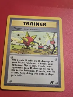DIGGER ROCKET'S SECRET MACHINE 75/82 TEAM ROCKET POKEMON TCG LP - Image 1