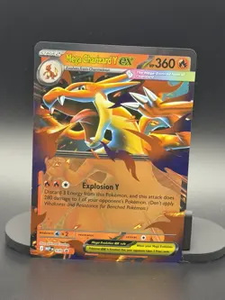 Pokemon TCG Mega Charizard Y Ex 030 Black Star Promo Ascended Heroes NM - Image 1
