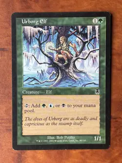 Urborg Elf MTG Magic the Gathering Card LP Lightly Played APC - Image 1