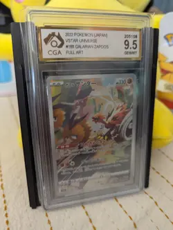 CGA 9.5 Graded Pokemon Card Galarian Zapdos #188 – Mint Condition - Image 3