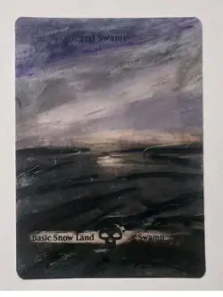 MTG Snow-Covered Swamp Modern Horizons ALTERED - Image 1
