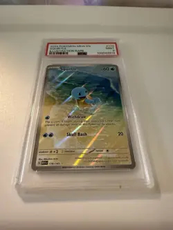 Squirtel Pokemon 151 Secret Rare Holo English PSA 9 - Image 1
