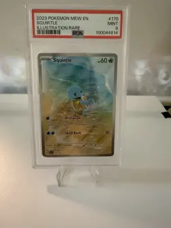 Squirtel Pokemon 151 Secret Rare Holo English PSA 9 - Image 2