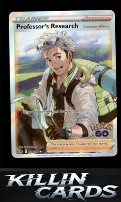 Professor's Research (Full Art) 078/078 Pokemon Ultra Rare Pokemon GO Card NM - Image 1