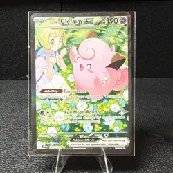 Pokemon TCG Lillie's Clefairy EX Journey Together SIR 184/159 NM Condition - Image 1