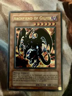 Archfiend of Gilfer JUMP-EN003 Yu-Gi-Oh! Limited Edition Ultra Rare Near Mint - Image 1