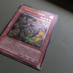 Yugioh Cyberdark Horn CDIP-EN001 Ultimate Rare 1st Edition heavy Played - Image 3