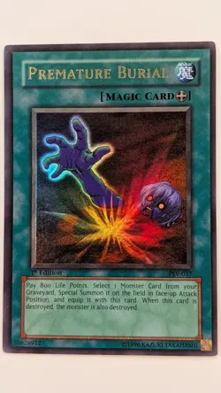 Yugioh Premature Burial PSV-037 1st Edition Ultra Rare – LP - Image 1