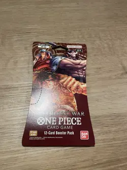 One Piece TCG OP - 02 Paramount War Sleeved Blister Booster Pack Sealed English - Image 1