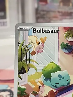 Pokemon TCG Bulbasaur Stellar Crown Illustration Holo Card 143/142 - Image 3