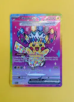 Pikachu EX SIR 277/217 Ascended Heroes English Pokemon Card - NM/M Pack Fresh - Image 1