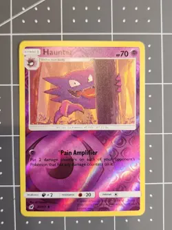 Haunter 37/111 Uncommon SM - Crimson Invasion Reverse Holo Pokemon Card - Image 3