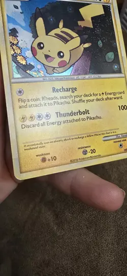 Pokemon TCG Black Star Promo Pikachu Holo Card HGS503 - Image 5