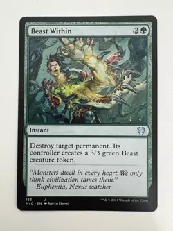 Beast Within MTG Magic the Gathering Card NM Near Mint MIC - Image 1