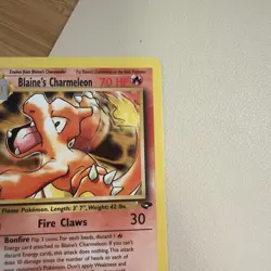 Blaine's Charmeleon 31/132 Gym Challenge-Unlimited Regular LP Pokemon TCG - Image 4