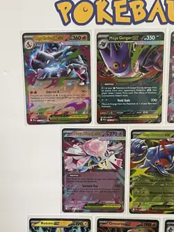 Me02: Phantasmal Flames EX Lot 8 - Mega Charizard Gengar Heracross - Pokemon TCG - Image 2