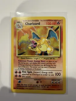 Pokemon TCG Charizard Base Set 4/102 Holo Unlimited Holo Rare - Image 1