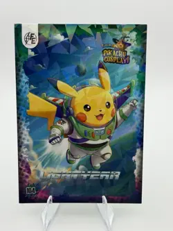 Buzz Lightyear (Pikachu) #104 - Holo - Electric Pikachu Cosplay Pokemon - Image 1