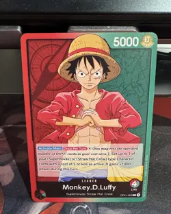 Monkey.D.Luffy - OP01-003 - Leader - English - Near Mint - One Piece CCG - Image 1