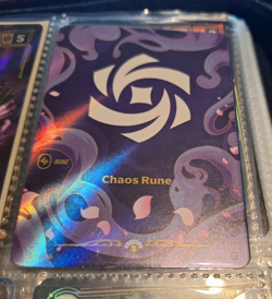 Chaos Rune Alt Art 166b/298 - Riftbound Nexus Night Promo Card English NM - Image 1