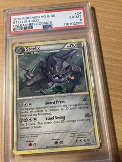 PSA 6 HG SS Steelix Holo Unleashed Cosmos 2010 Pokemon - Image 1