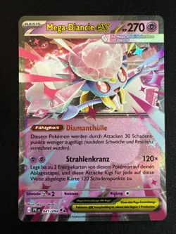 Mega Diancie ex 41/94 Holo DR Pokemon TCG Fatale Flammen PFL 2025 NM Deutsch - Image 1