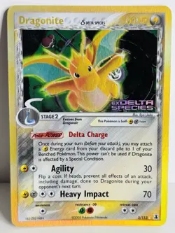 Dragonite - 3/113 Delta Species Reverse Holo Rare Pokemon - - Image 1