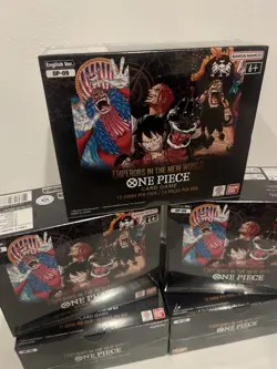 One Piece TCG - OP-09 Emperors in the New World Booster Box - New & Sealed - Image 4