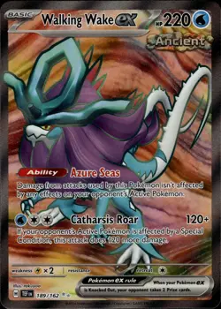 Pokemon TCG Walking Wake EX Full Art Temporal Forces Ultra Rare Card 189/162 - Image 1