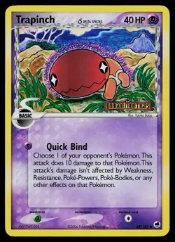 Pokemon Card - Trapinch Dragon Frontiers 69/101 Common Reverse Holo Stamped - Image 1