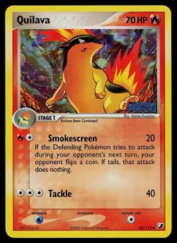 Pokemon Card - Quilava Unseen Forces 45/115 Uncommon Reverse Holo Stamped - Image 1