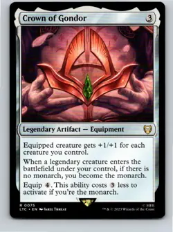 Magic the Gathering Crown of Gondor The Lord of the Rings Commander MTG - Image 1