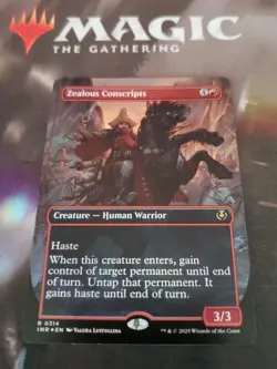 Mtg. Zealous Conscripts. Foil Borderless. Innistrad Remastered. Pack Fresh - Image 1