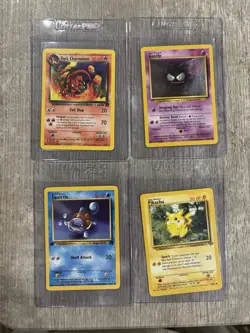Vintage Pokemon 4 Card Lot Team Rocket Charmeleon/pikachu/squirtle/gastly - Image 1