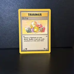 Mr. Fuji Trainer 58/62 1st Edition WOTC Pokemon TCG Regular Uncommon 1999 LP - Image 1