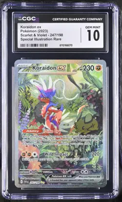 Koraidon ex 247/198 CGC 10 - 2023 Pokemon SV Scarlet Violet Base Set SIR - Image 1