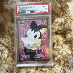 Emolga RC23/RC25 2013 Pokemon Legendary Treasures Radiant Collection PSA 5 - Image 1
