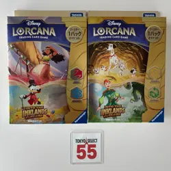 Disney LORCANA INTO THE INKLANDS Starter Deck Amber Emerald / Ruby Sapphire Set - Image 1