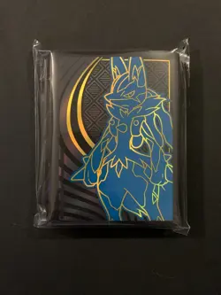 Lucario Card Sleeves - Mega Evolution Elite Trainer Box - 65 Sleeves Pokemon - Image 1