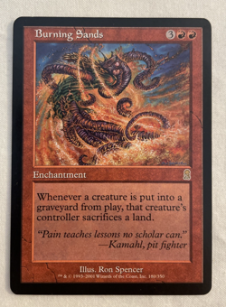 1x Burning Sands Odyssey MTG Magic the Gathering NM - Image 1