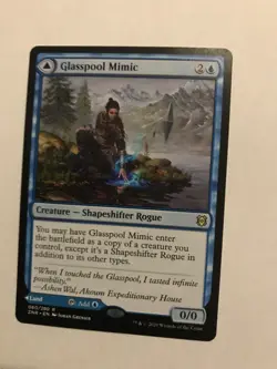 Glasspool Mimic Glasspool Shore : NM [Zendikar Rising] Magic MTG, Blue copier - Image 1