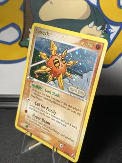 Pokemon TCG Solrock 25/92 Legend Maker Reverse Holo Rare Stamped Vintage SWIRL - Image 5