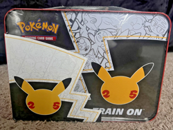 Pokemon 25th Anniversary Celebrations Treasure Chest Lunchbox Tin Factory SEALED - Image 2