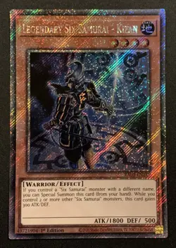 Legendary Six Samurai - Kizan - RA03-EN249 - Platimun Secret Rare - 1st - YuGiOh - Image 1